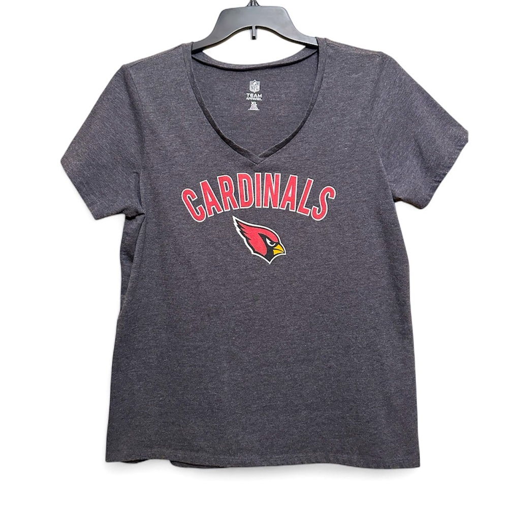 NFL Team Apparel | Arizona Cardinals Bundle | 2 Women's Gray T-Shirts | Size XL
